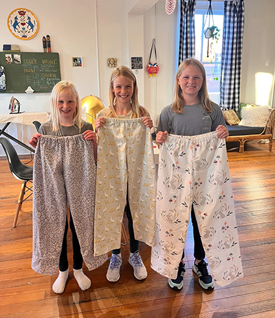 Kids PJ Pants making